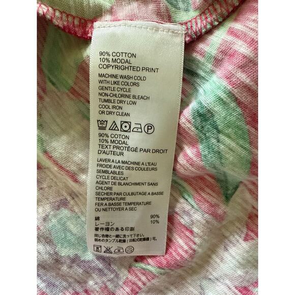 Tommy Bahama Tropical Pink Sleeveless Faux Wrap Dress Womens Size M - Picture 6 of 7